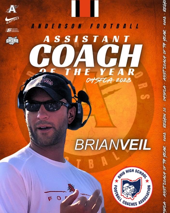 Evan Dreyer (@coachevandreyer) on Twitter photo Congrats to Coach Veil!! This is what it’s all about <a href="/_AHS_Football/">Anderson Football</a>!! Coach Veil is an outstanding teacher, elite coach, and an incredible human being!! Thank you!! #BleedsOrangeandBlack #WorkWins Congrats to Coach Veil!! This is what it’s all about <a href="/_AHS_Football/">Anderson Football</a>!! Coach Veil is an outstanding teacher, elite coach, and an incredible human being!! Thank you!! #BleedsOrangeandBlack #WorkWins