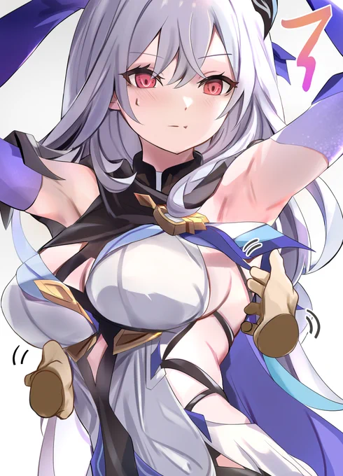 スカーク師匠の服横からスリスリしたくなる #原神 #GenshinImpact