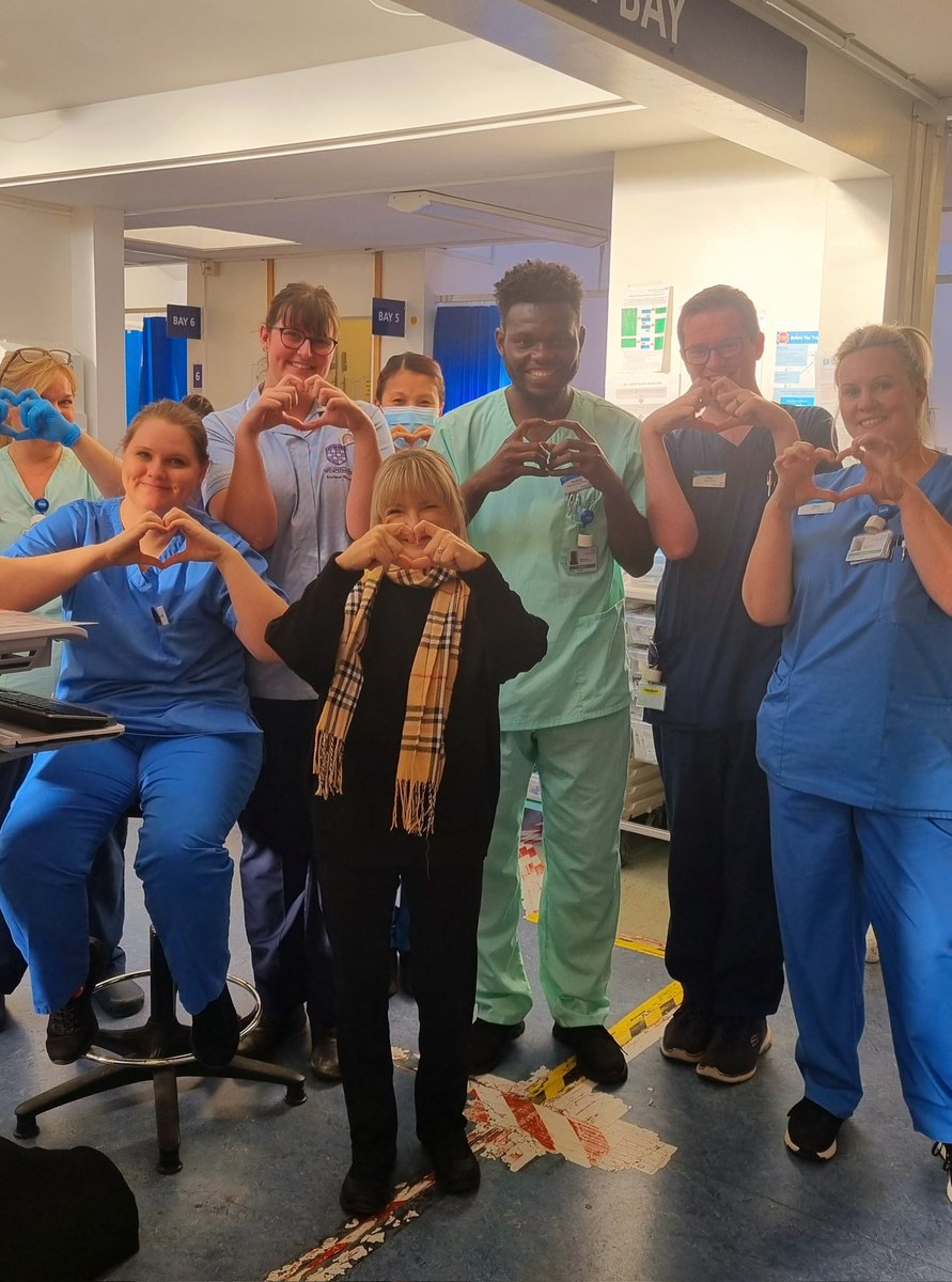 EireneCarter's tweet photo. @mikeTstevenson @BBCCasualty 
The re make of Love Actually was amazing!!! Full praise to you, Will and all the team. Can't wait for Casualty to be back on the 30th . You have all been missed by the nation. You made me smile , just out of hospital and here is me with my local a&amp;e https://t.co/6xDQygX6yI