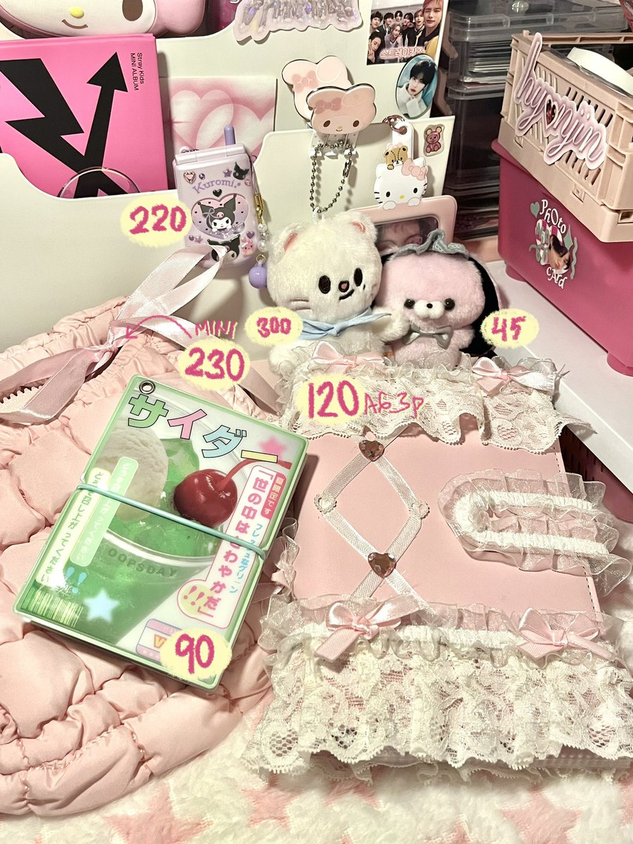 ⠀⠀
🌐 wts lfb ic 
tangerang, ina based ᵎ

      want to sell    harper bag plushie 
      10cm binder collect book sanrio
                               >> mostly preloved

price exclude 5% adm, claim through dm
⠀⠀
