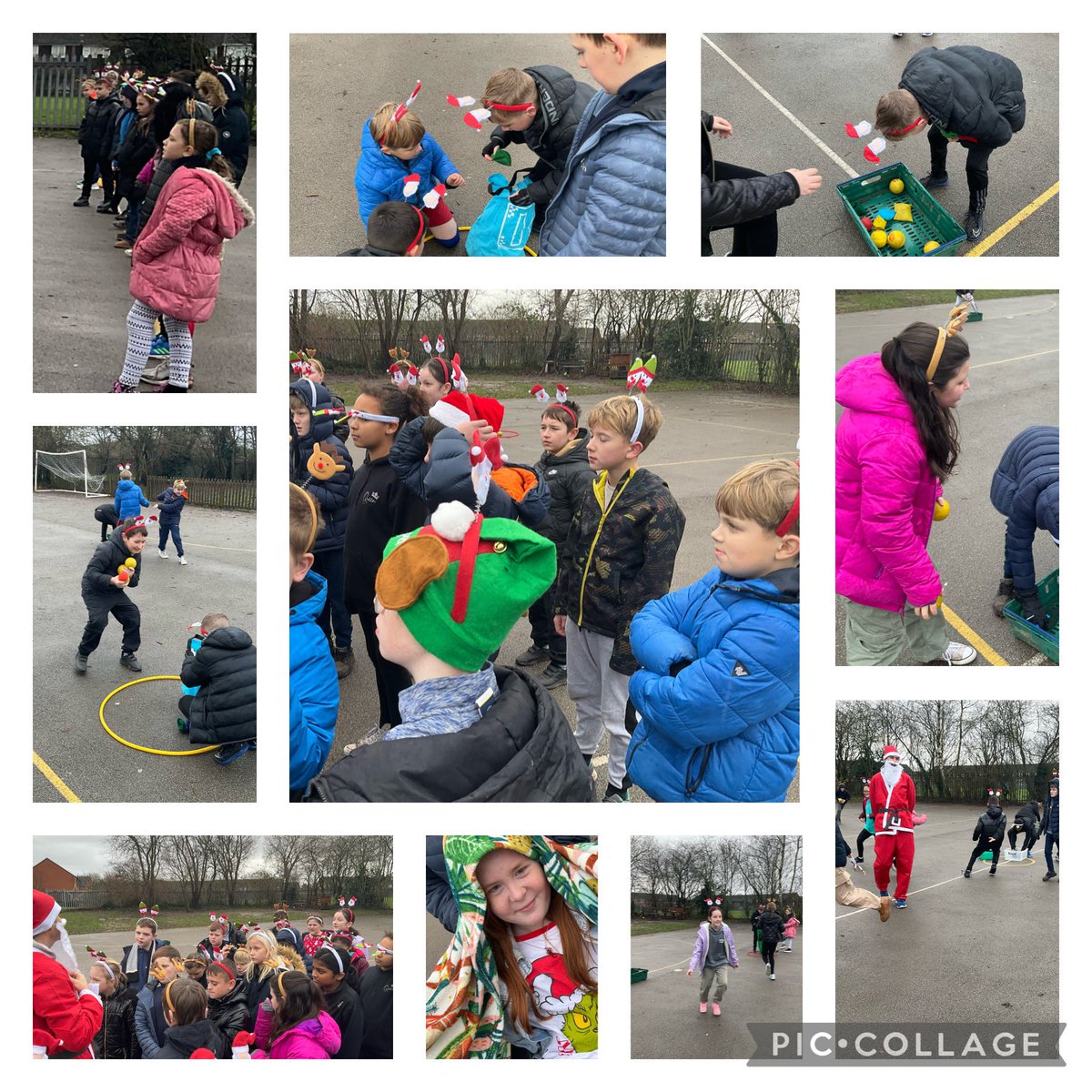StBernardsep's tweet photo. Team 6 had a great time dashing through the rain with Santa #StBsisactive https://t.co/hAno5AUMRu