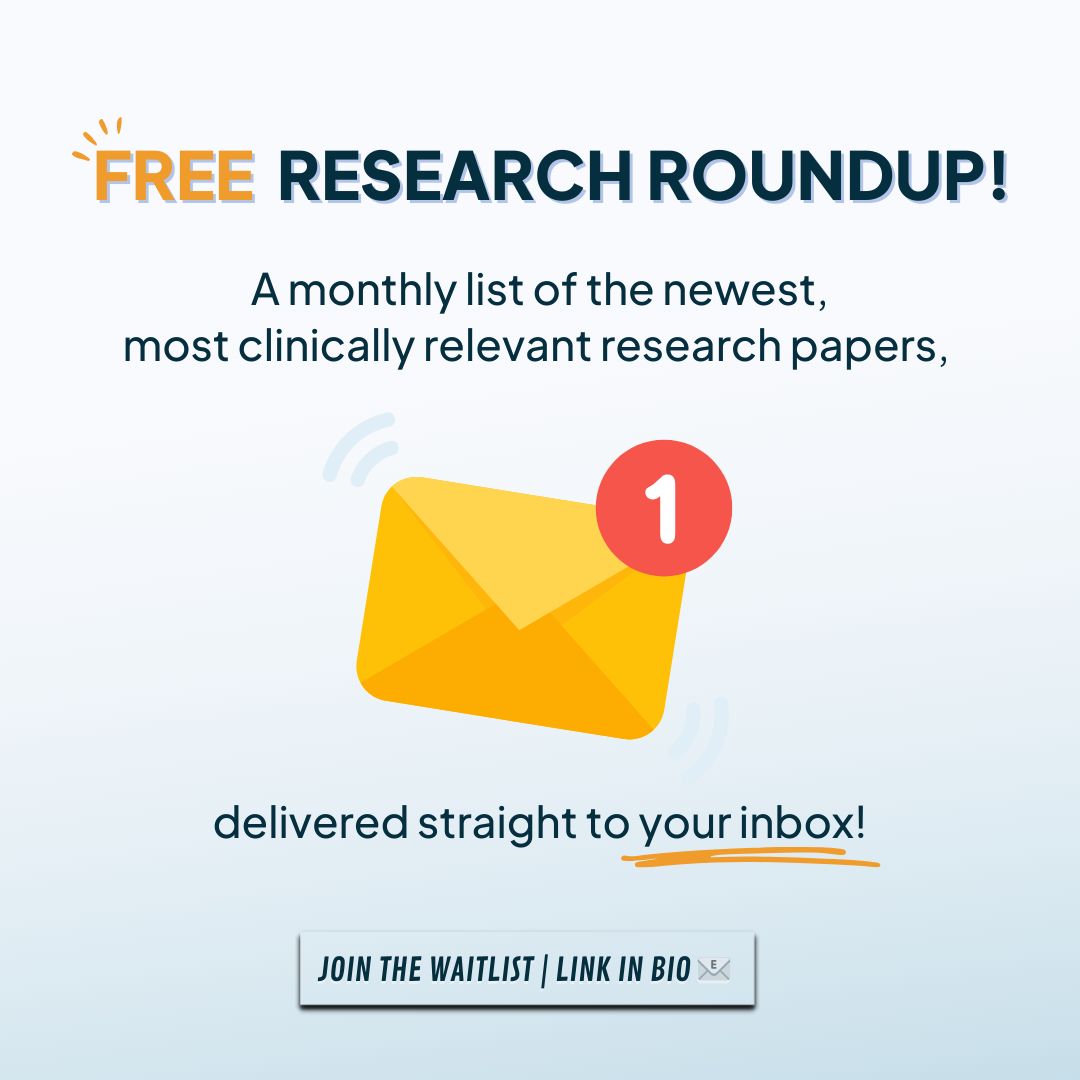 ⭐️  Introducing Research-Roundup! 

🗂️ One Monthly Document: A curated list of the latest, most clinically relevant research papers. 

💸 Zero Cost: Absolutely free. 

Don't miss the launch of this resource in January. 

📝 Join the waiting list today!

🔗 physio.network/research-round…