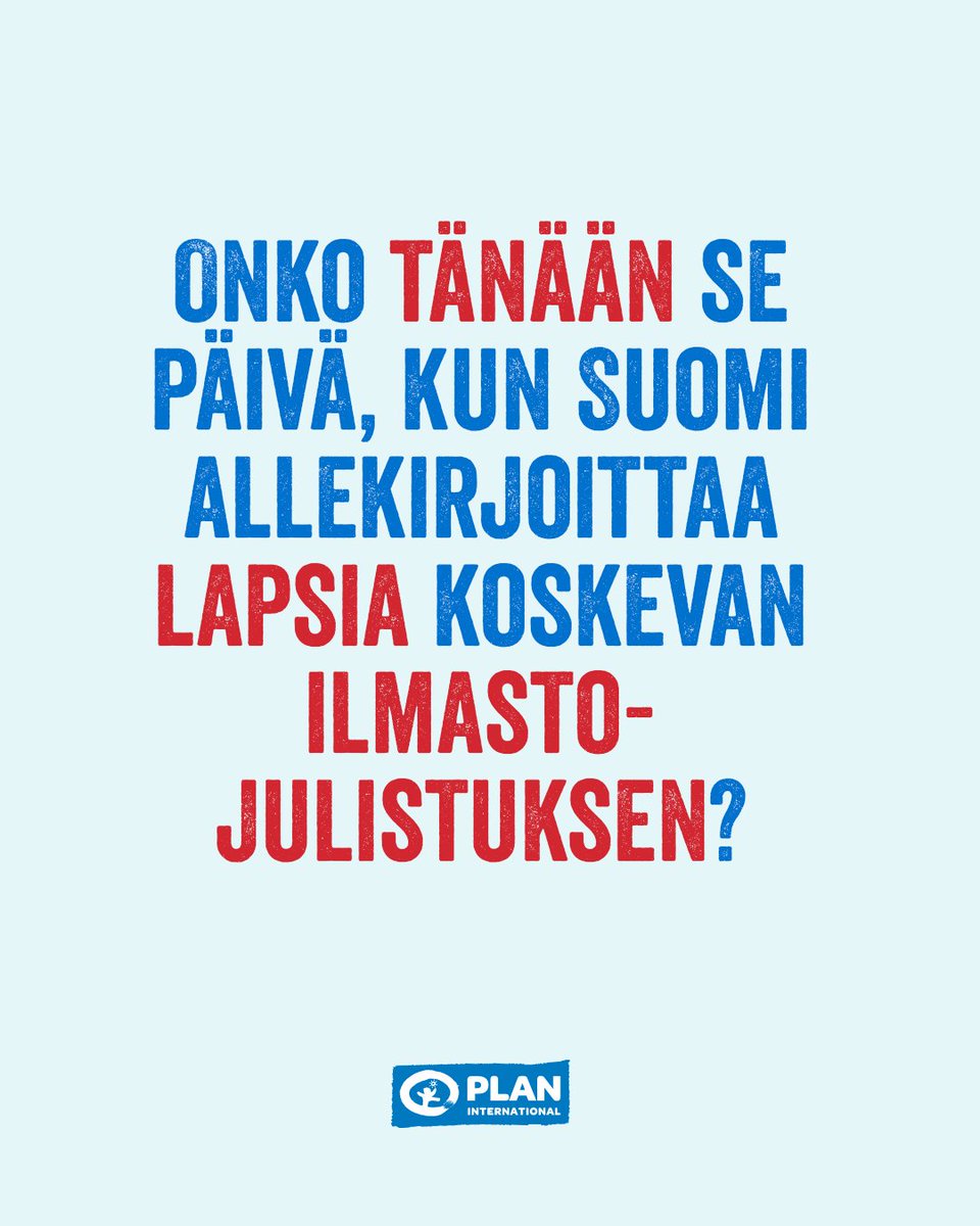 Tänään YK:n ilmastokokouksessa on nuorten, lasten ja koulutuksen teemapäivä!Lapset ja nuoret joutuvat elämään jo nyt 1,2 astetta kuumentuneen maapallon todellisuudessa. Me haluamme heille ja tuleville lapsille mahdollisuuden elää turvassa. 🧵 1/4 #COP28