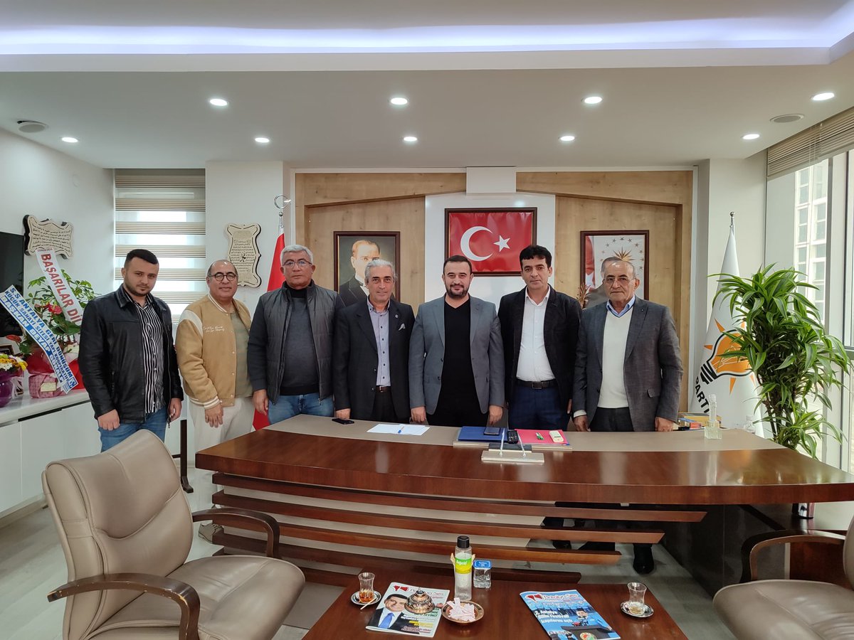 Antalya Geri Dönüşüm Küçük Sanayi Sitesi Yapı Kooperatifi Başkanı Deyap Gökalp ve Yönetim Kurulu Üyeleri , İlçe Başkanımız Mehmet Çivik’e ziyarette bulundu.
Ziyaretlerinden dolayı teşekkür ederiz.
<a href="/alicetin_07/">Ali Çetin</a> 
<a href="/mehmetcivik/">Mehmet Çivik</a>