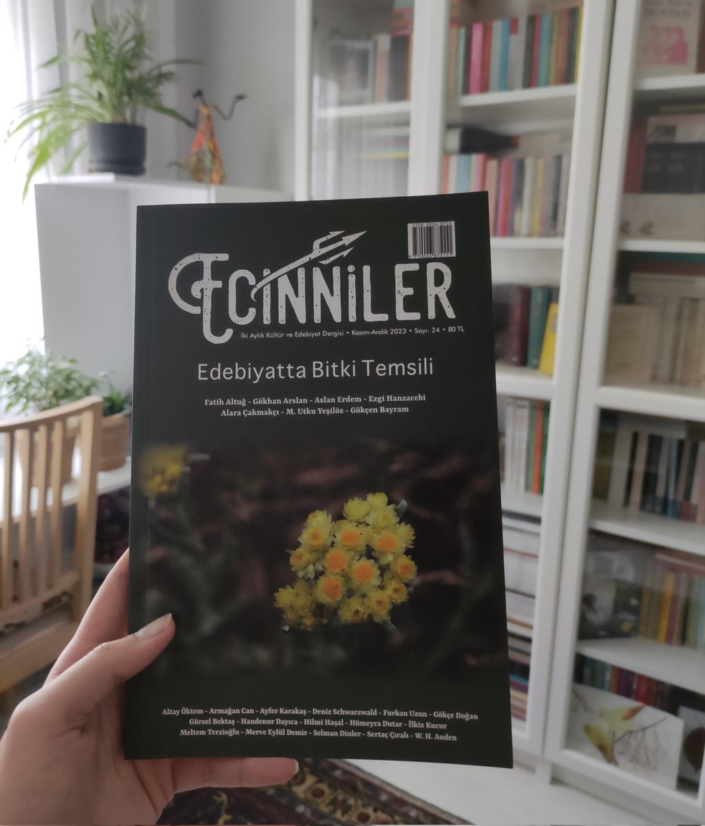 -@ecinnilerdergi'nin son sayısında 'Belki:'Ağaçlar'' var. Hesse ve Fowles'ın 'Ağaçlar' isimli kitapları üzerinde karşılaştırmalı okuma yapma fırsatım oldu. Meraklısına. @kolektifkitap @ayrintiyayinevi