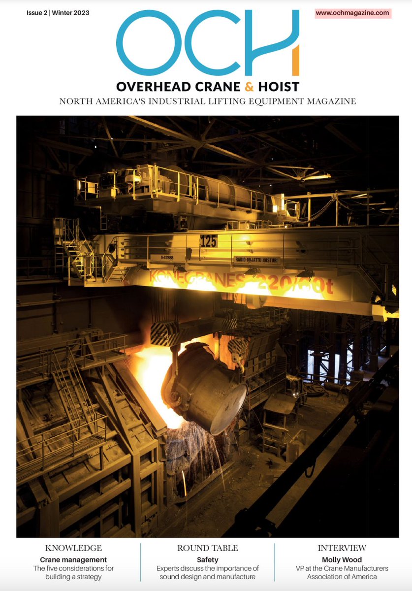 Hoist Magazine (@hoist_magazine) on Twitter photo Delighted to announce the digital version of our #overheadcrane & Hoist #northamerica industrial #liftingequipment magazine OCH is out now! featuring <a href="/AceIndustries/">Ace Industries, Inc.</a> <a href="/CxW_Global/">Conductix-Wampfler</a> <a href="/barnhartcrane/">Barnhart</a> <a href="/RMHoist/">R&M Materials Handling</a> tinyurl.com/mr4by3jm Delighted to announce the digital version of our #overheadcrane & Hoist #northamerica industrial #liftingequipment magazine OCH is out now! featuring <a href="/AceIndustries/">Ace Industries, Inc.</a> <a href="/CxW_Global/">Conductix-Wampfler</a> <a href="/barnhartcrane/">Barnhart</a> <a href="/RMHoist/">R&M Materials Handling</a> tinyurl.com/mr4by3jm
