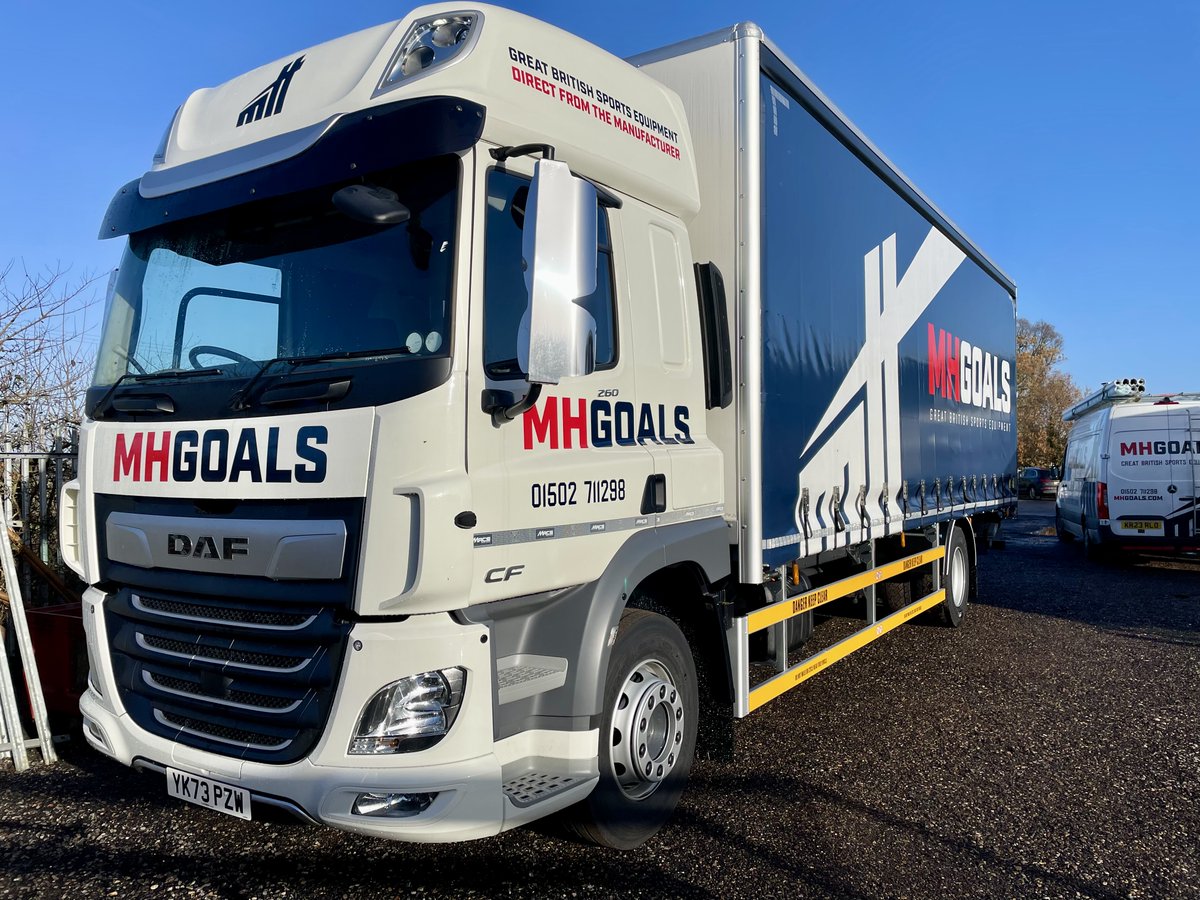 It’s going to be a very busy few weeks for us until we break up on the 21st, so our new lorry couldn’t have arrived at a better time! This is the 3rd HGV to be added to our fleet further increasing our ability to deliver more products throughout the country. #SportsEquipment