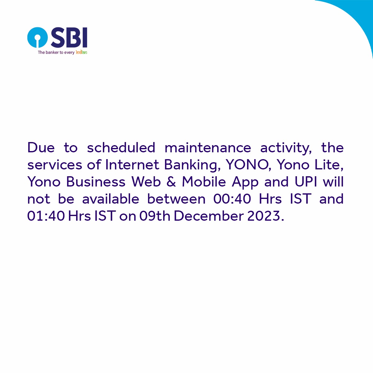 State Bank of India tweet media