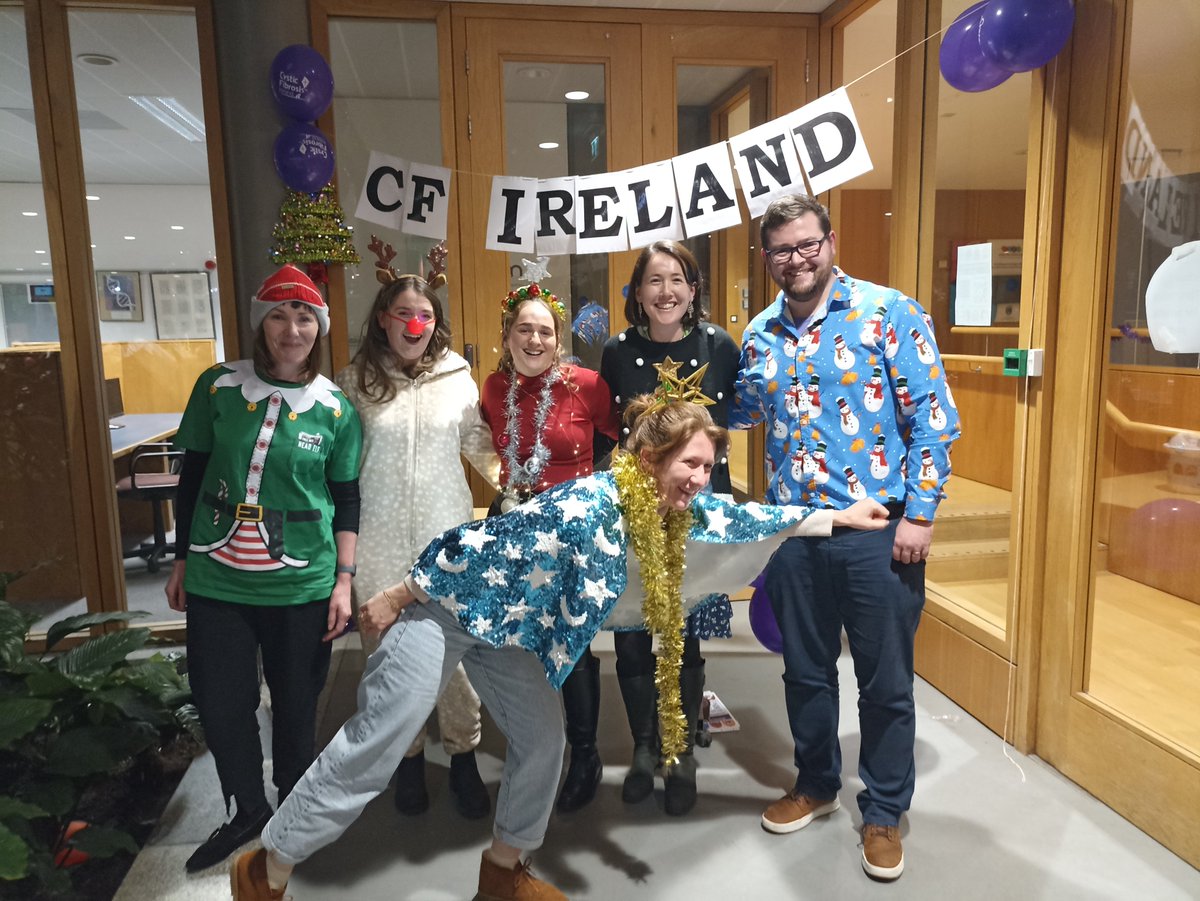 JDrabinska's tweet photo. We kicked off the 🎄🎁Christmas Jumper Day 4 CF 🎁🎄 a little early this year with our @UCD_Conway Christmas Party 🎉! Lots of amazing jumpers and a wonderful community supporting @cf_ireland. Thank you to @eimsryan and her Social Committee for helping organize this! #CJD4CF2023 https://t.co/oEvLXbJs9D
