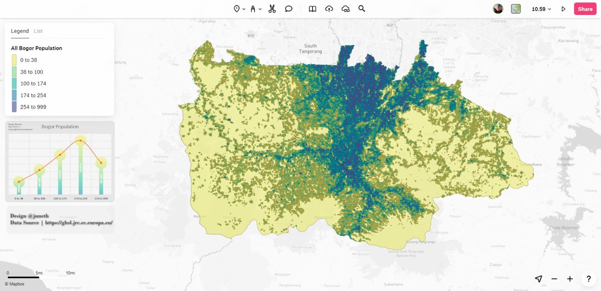 junethtea's tweet photo. Bogor Population, di mana kabupatennya menjadi jumlah DPT 2024 terbanyak di Provinsi Jawa Barat dengan total 3.889.441. 

#DataVisualization #Buitenzorg #BogorPopulation #MapVisualization

Design @junethtea
Data Source | https://t.co/cfvYJjjOTt https://t.co/U4dmNrx8NH