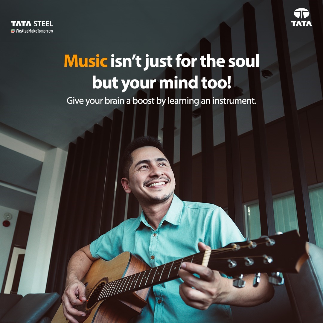 TSCampusConnect's tweet photo. Give your brain a “workout” by learning how to play an instrument. It not only enhances your #memory, but also helps boost #cognitive function. What’s more? It’s fun and a great way to relax your mind.

#TataSteel #Music https://t.co/lYDxoFX7Wb