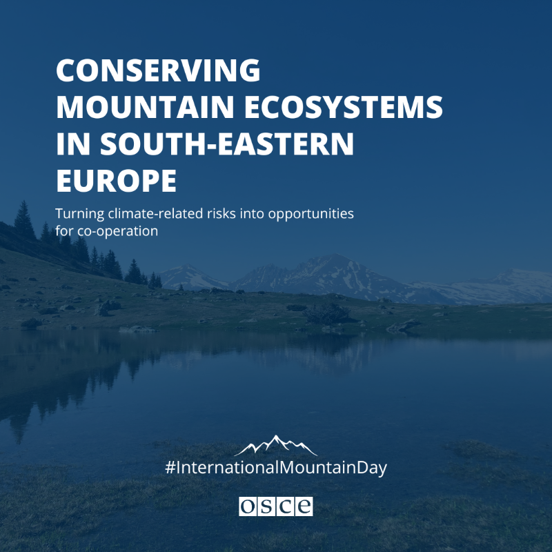 OSCE's tweet photo. 🏔️On #InternationalMountainDay, scroll through the carousel to learn more about our work and the priorities for collaboration in the Shar/Šara Mountains and Korab Massif Area — a shared mountain range in South-Eastern Europe with outstanding natural value.