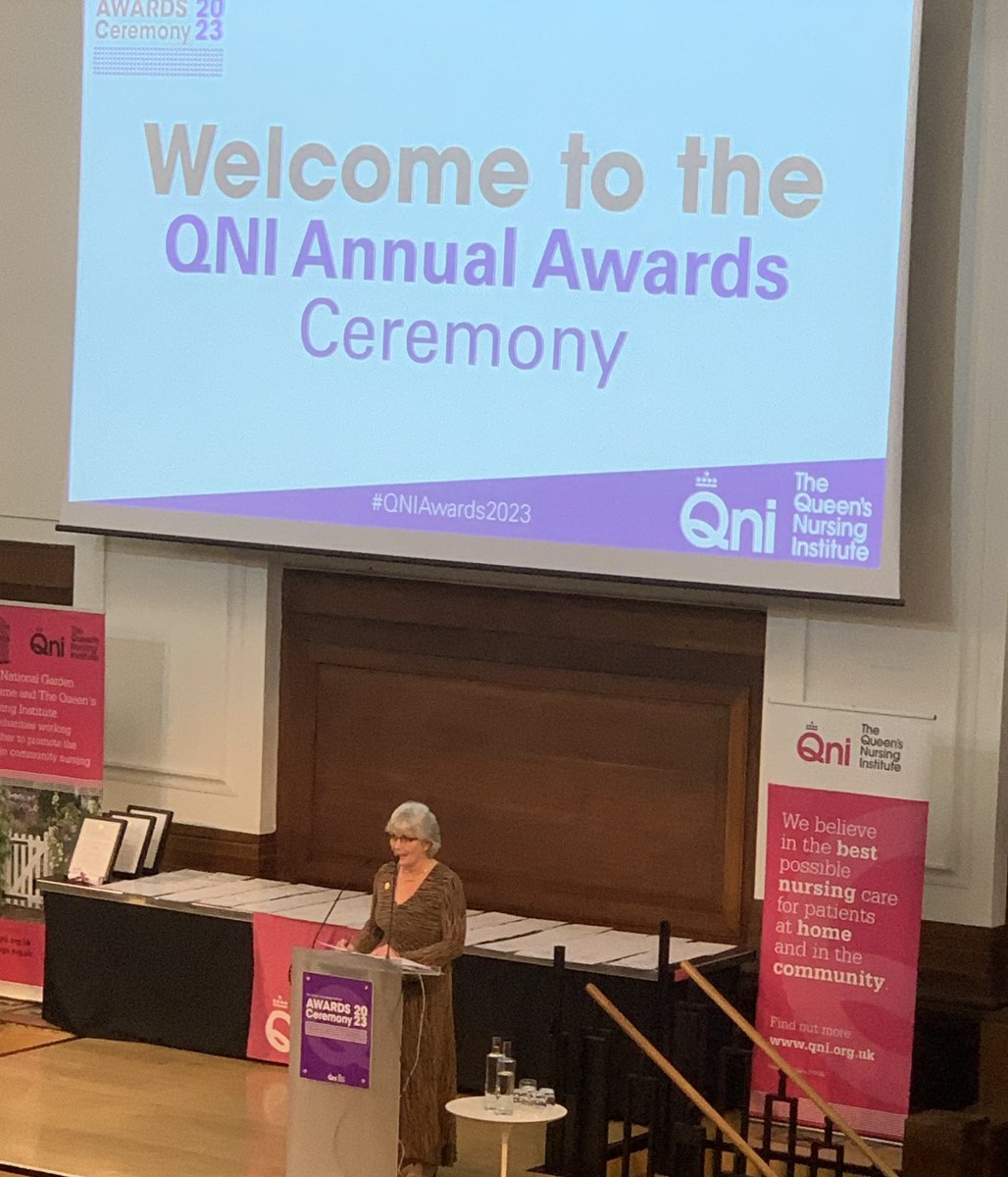 A joy to be celebrating the skills, talent and expertise of excellent community nurses with our sister organisation @TheQNI hosted by the extraordinary @CrystalOldman