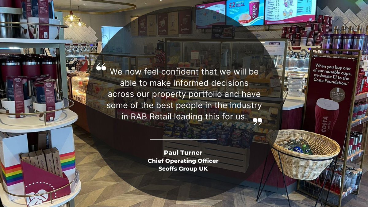 rab_property's tweet photo. Many thanks to Paul Turner, Chief Operating Officer of @ScoffsGroup, for his kind endorsement of our industry experience and expertise. We strive to give our clients confidence in all aspects of their property portfolios.
#industryleaders #strategicadvice #assetmanagement https://t.co/hoNiRhPREI