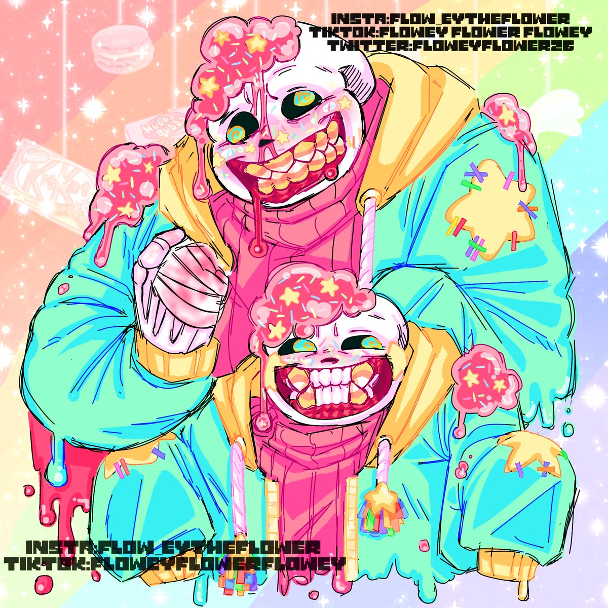 FloweyFlower26's tweet photo. Candy Sans ‼️ ★ p.s links on linktree (on my bio) have petitions to help countries in need pls use them ★ #undertaleAU #undertale #candysans #candytale #Underverse https://t.co/54tWnqMDl9