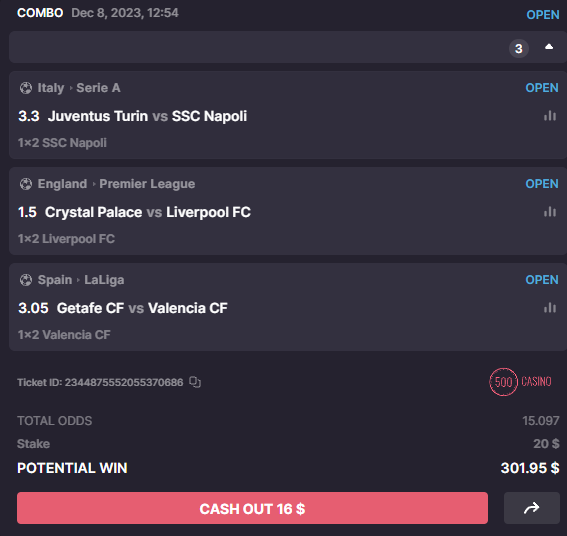 500Casino's tweet photo. $300 giveaway if I win my bet 💸

RT &amp; Follow 😏 https://t.co/F64akN7AZY