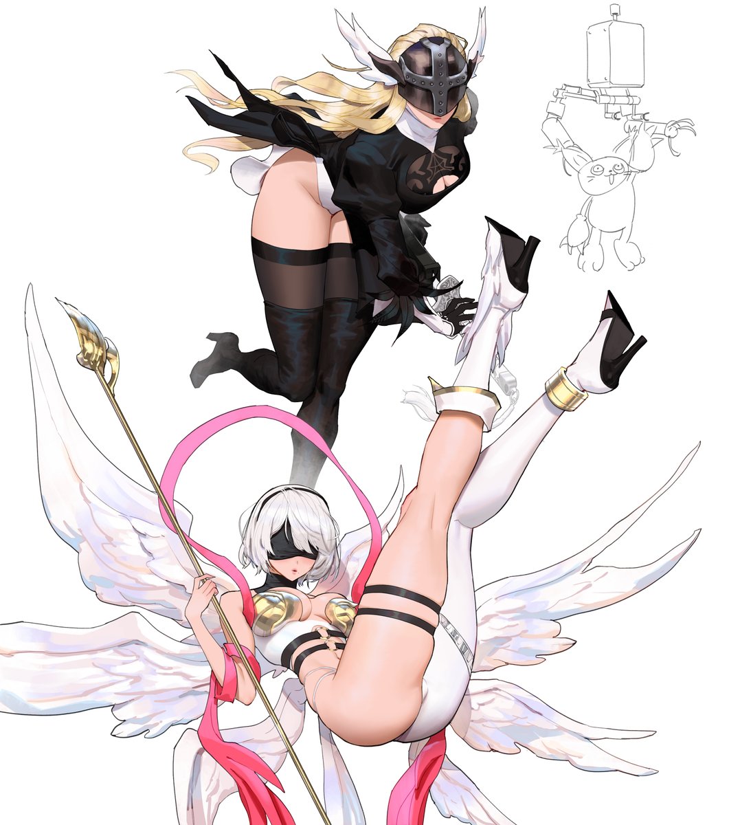 Angewomon x 2B 😌😌😌😌