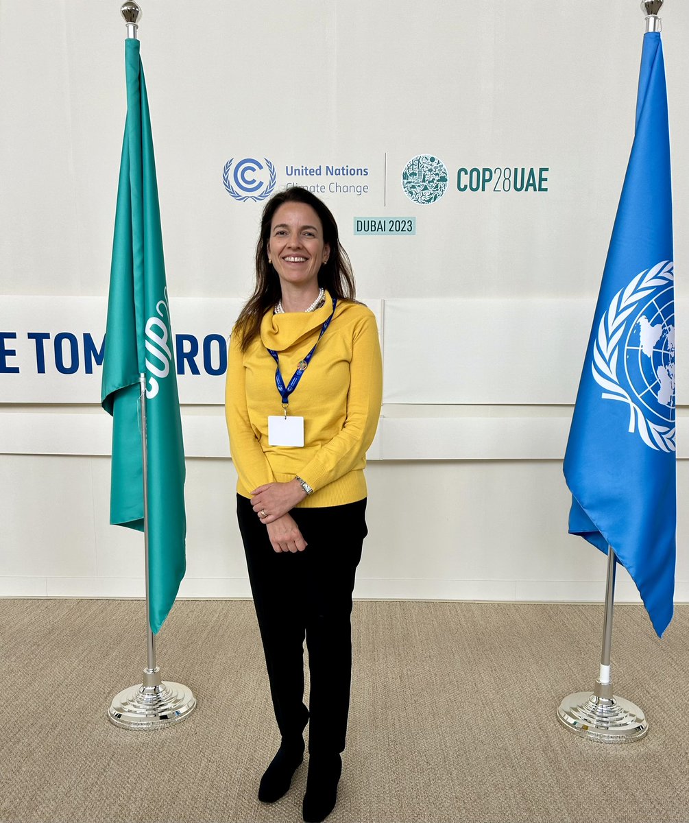 KAUST_News's tweet photo. 🌍🎓#KAUST’s Ana Margarida L. Costa was at #COP28 today, representing us at the Higher Education Climate Network Mapping Project. This project aims to enhance collaboration among diverse higher education groups in the climate space. By cataloguing activities, assessing geographic reach, and understanding key focus areas, it paves the way for coordinated efforts—a critical step toward aligning global higher ed for impactful climate action.
#ClimateAction #HigherEd #CollaborationForChange