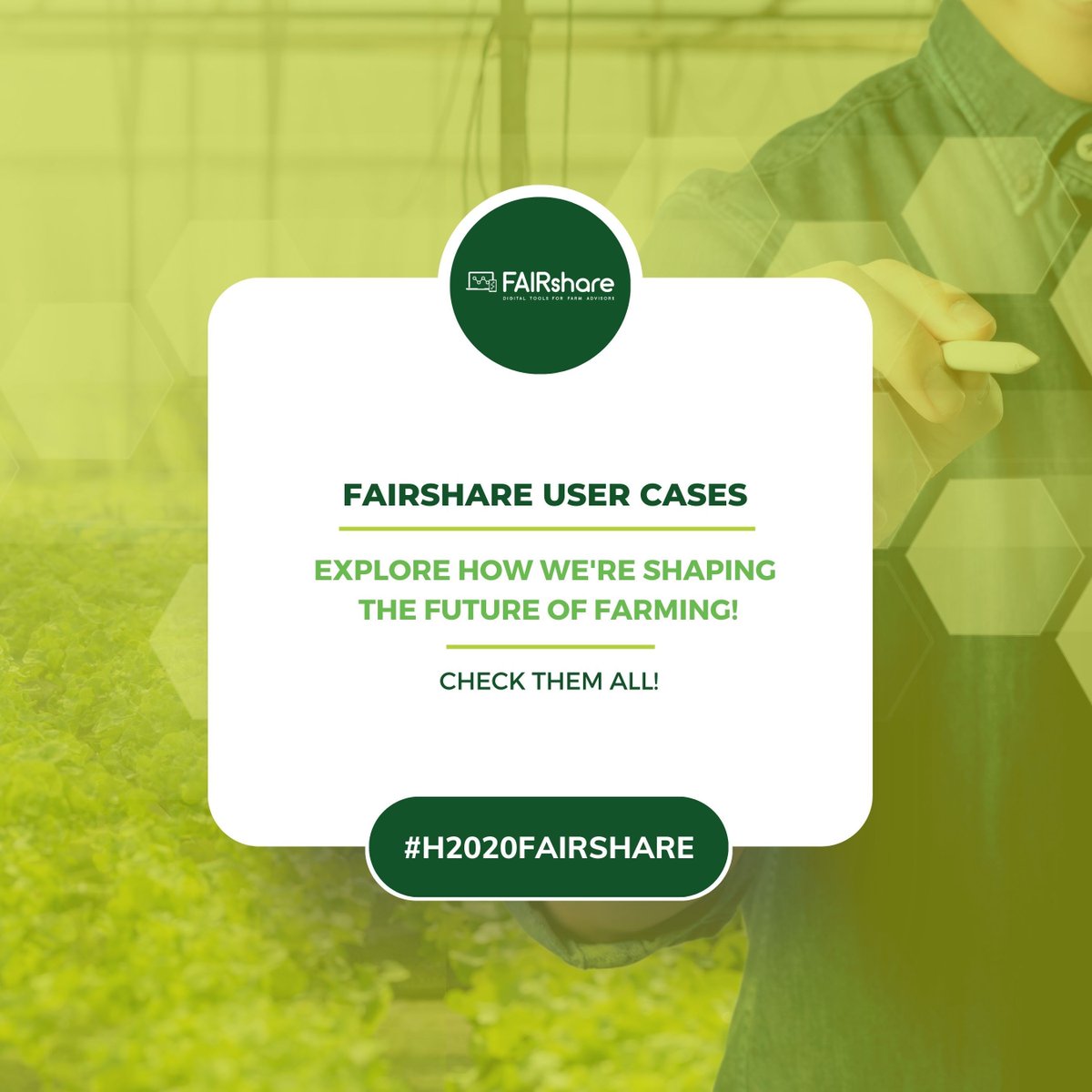 Exciting news! FAIRshare's User Cases are driving innovation in agriculture. 🚀  

Explore how we're shaping the future of farming! 🌱  

User cases – Fairshare Project (buff.ly/47DyoHi)
