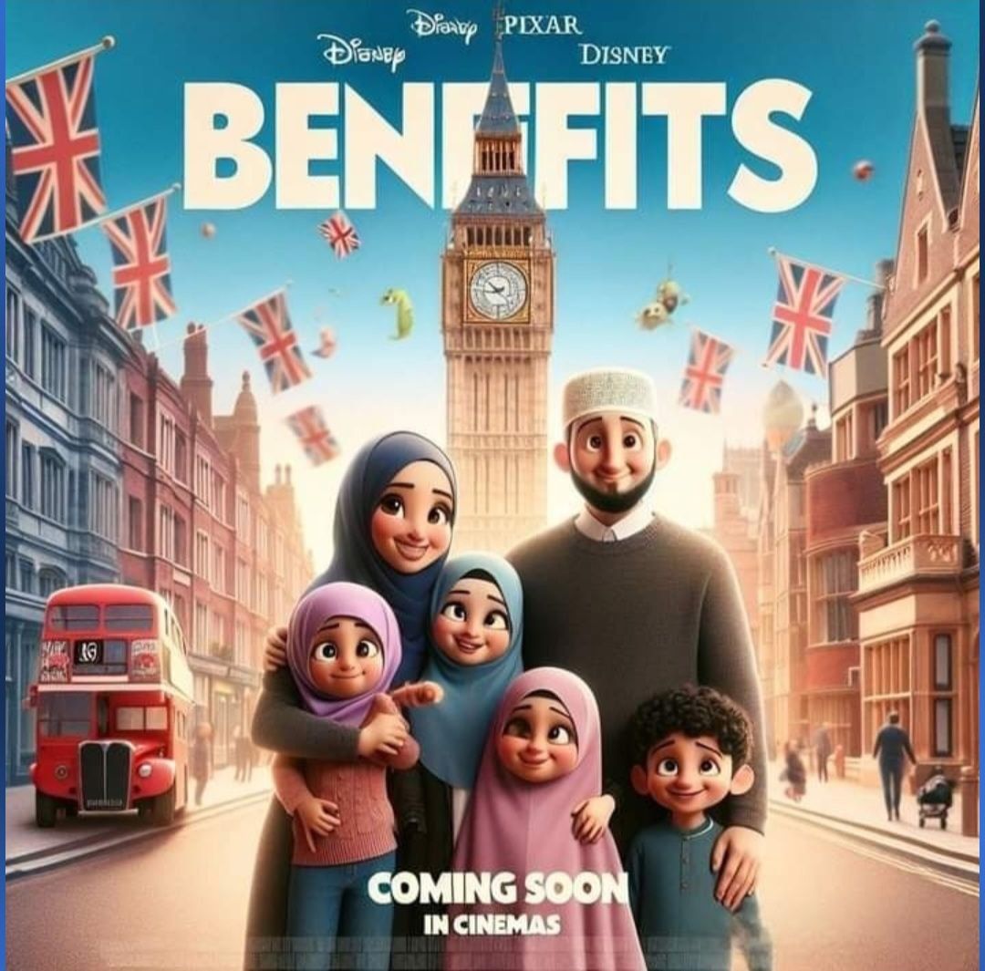 AshleaSimonAFE's tweet photo. “Benefits Britain” would be the most realistic film ever made.
You give, they come.
Stop the benefits and you’d stop the scroungers. https://t.co/P9gFd5YWZk