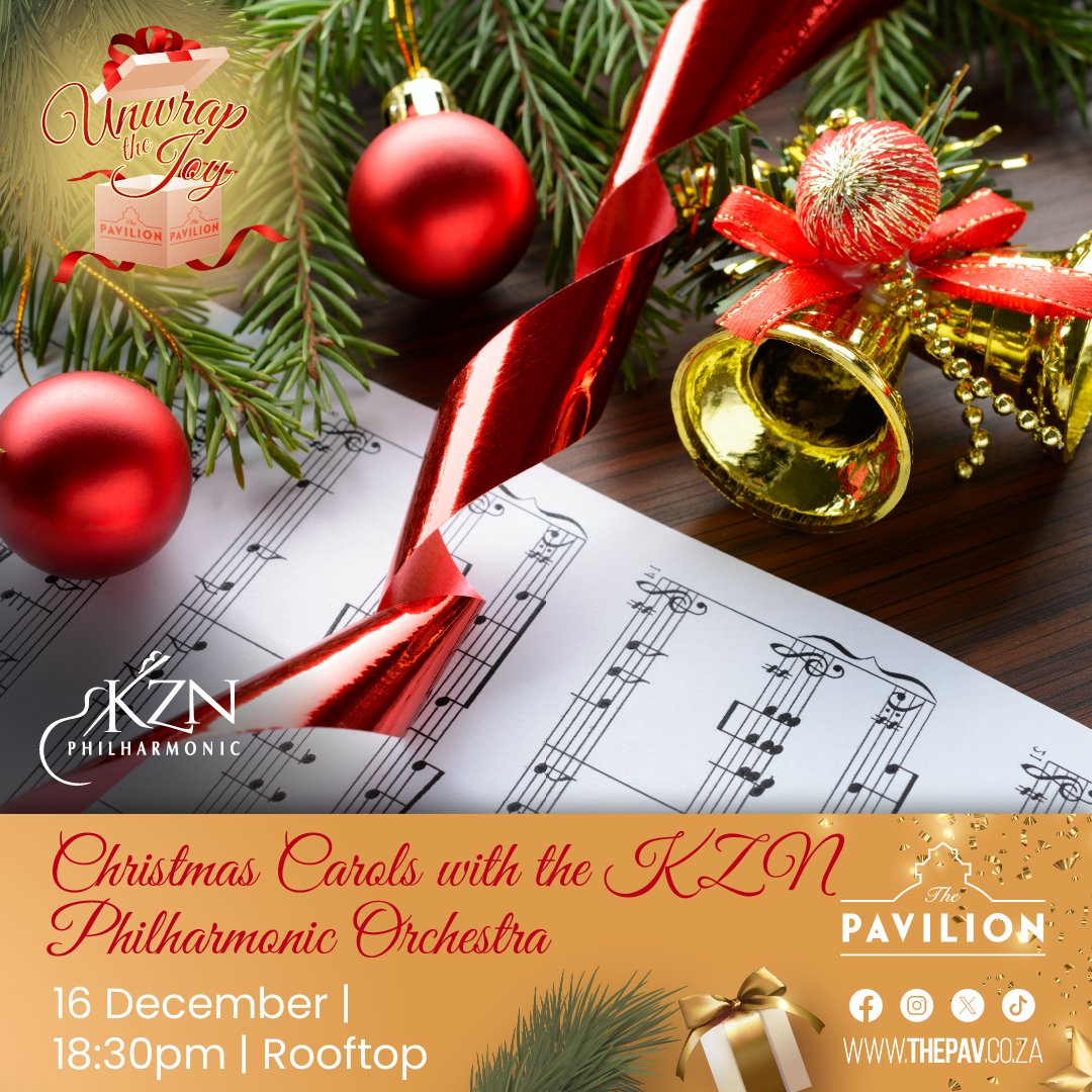 Rooftop carols, festive melodies! 🎶✨ Join us at PAV with the KZN Philharmonic Orchestra, serenading the season with joy. Elevate your holiday spirit under the stars! 🌟🎄 

#ConnectDiscoverEnjoy #RooftopCarols #FestiveHarmony