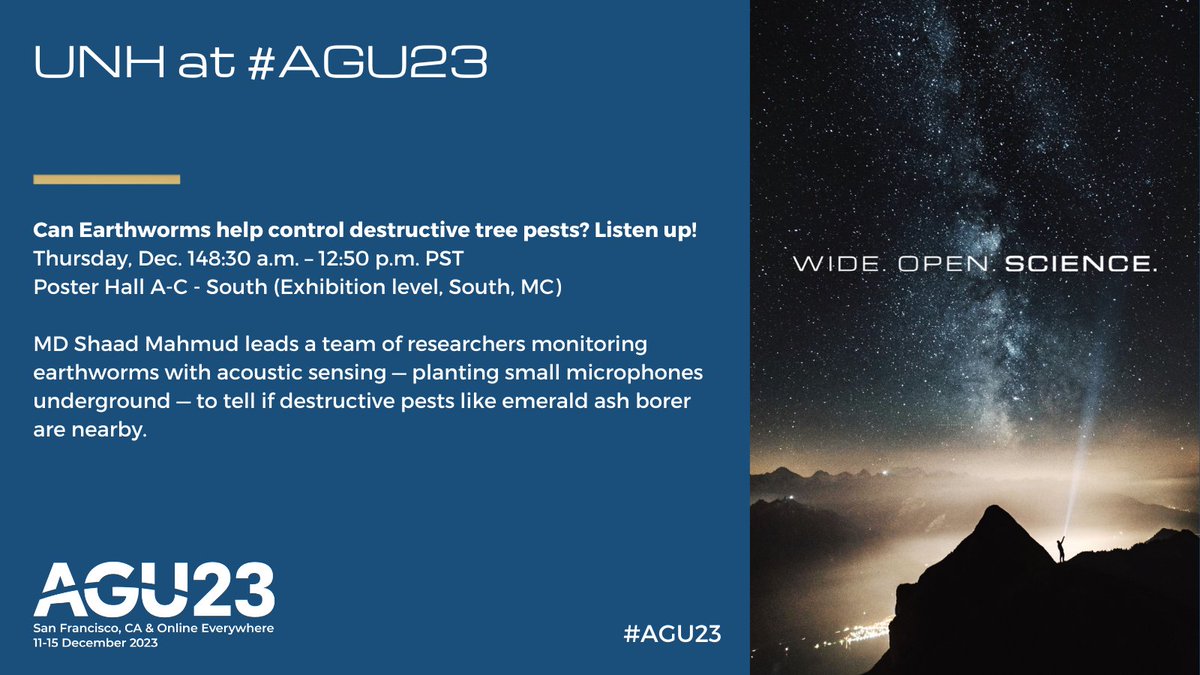 UNH Research (@unhresearch) on Twitter photo Headed to #AGU23? We are! 100+ UNH Earth 🌏, space 🛰️ and ocean 🌊 scientists will present at <a href="/theAGU/">AGU (American Geophysical Union)</a> fall meeting. Connect with us at a session, in the poster hall and at booth #330. Some highlights below; full schedule of @uofnh presentations here ➡️unh.edu/research/unh-a… Headed to #AGU23? We are! 100+ UNH Earth 🌏, space 🛰️ and ocean 🌊 scientists will present at <a href="/theAGU/">AGU (American Geophysical Union)</a> fall meeting. Connect with us at a session, in the poster hall and at booth #330. Some highlights below; full schedule of @uofnh presentations here ➡️unh.edu/research/unh-a…