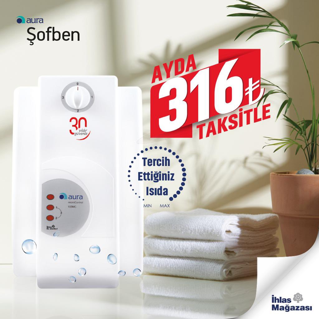 Çok sıcak suyla duş almak hem dolaşım hem sindirim sorunlarına sebep olabilir. Aura Şofben ile suyunuzun sıcaklığını en doğru şekilde ayarlayın, kesintisiz yıkanın. Aura Şofben, tüm İhlas Mağazalarında. #ihlaspazarlama #banyoşofbeni #elektriklişofben