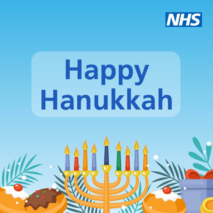 Happy Hanukkah to all of our Jewish colleagues and everyone celebrating the festival of light 💙