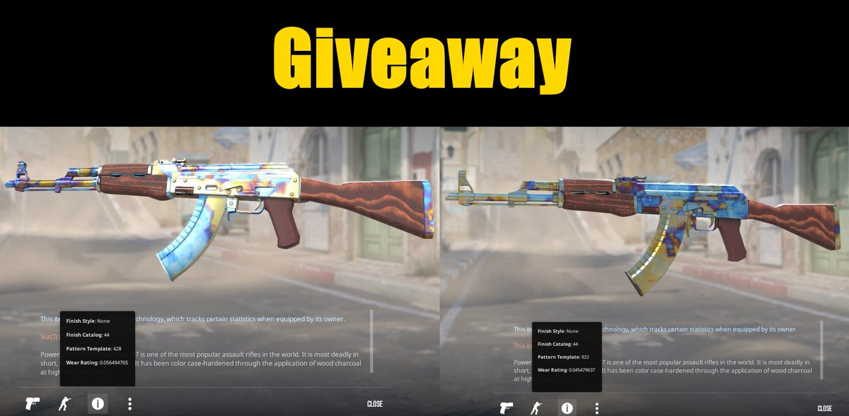 🎁As promised

🏆2x AK lowtier Bluegem

✅Retweet
✅"Optional" Follow <a href="/Roobet/">Roobet</a> to win both AK's

🕒Rolling in 48h
