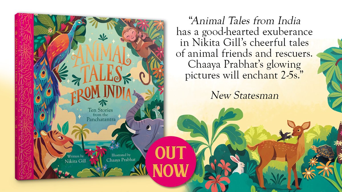 Happy Friday! We have some wonderfully festive news🎅 'Animal Tales from India' & 'A World of Dogs' have been included in @NewStatesman's round-up of the best children’s books for Christmas🎁 Read more: ow.ly/iW2i50QgJQg @nktgill @chaayaprabhat @carliesorosiak @lupencita