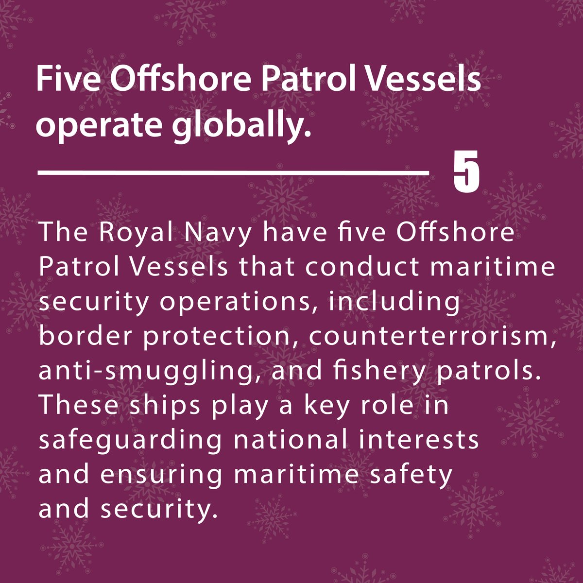 🎵🎉 On the Fifth day of Christmas, @DefenceOps gave to me... ...5 @RoyalNavy OPVs! 🎁🎶 @HMS_Spey @hms_tamar @HMS_Forth @HMSTrent @HMS_Medway