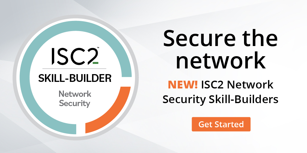 ISC2's tweet photo. Check out #ISC2 Network Security Skill-Builders. Express learning is designed expressly for your busy schedule. 

Learn more: https://t.co/j3VgKta14e

#NetworkSecurity #ITsecurityTraining #SSCP https://t.co/Iuk8q449Cp