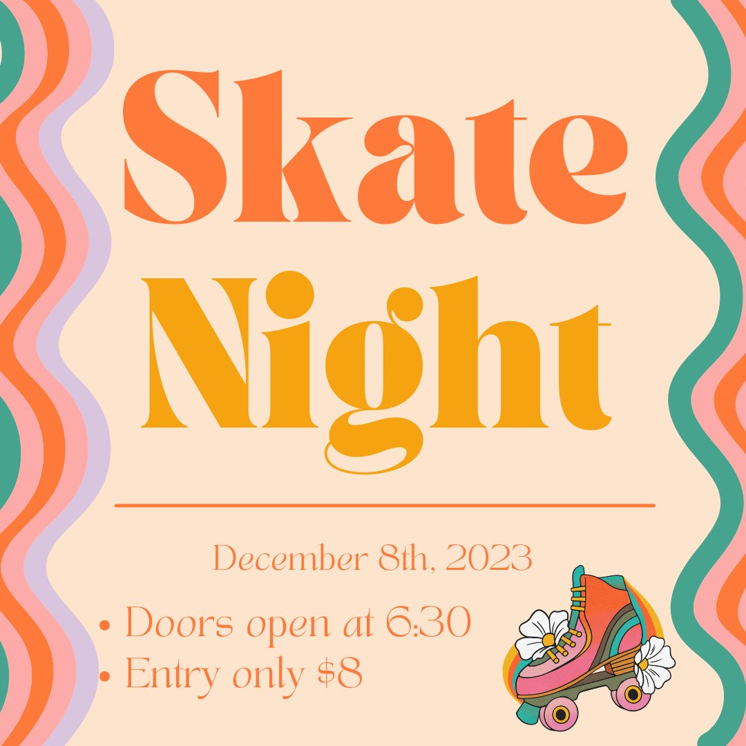 Come out tonight for Skate Night! We can't wait to see you!!

 #SkateNight #FridayNightFun #RollerSkating #FunTimes #CommunityEvent