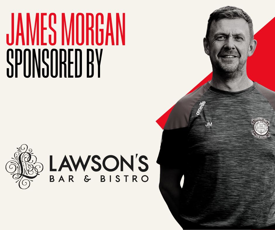 𝗦𝗧𝗔𝗙𝗙 𝗦𝗣𝗢𝗡𝗦𝗢𝗥

⚽🤍 

We're pleased to announce that Lawson's Bar &amp; Bistro is the proud sponsor of goalkeeper coach, James Morgan!

Make sure you head and check out Lawson's Bar &amp; Bistro! 

#TheWhites