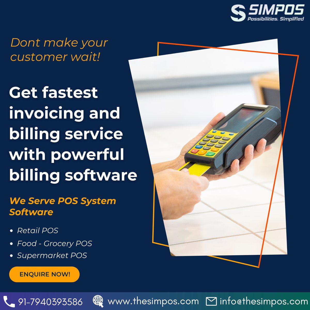 Seeking the top point-of-sale system? The Simpos offers point-of-sale billing system solutions for restaurants, grocery stores, bars, salons, and retail stores. Reserve a POS system right now.
Visit us -> thesimpos.com
#billingsoftware #restaurant #possystem #simpos