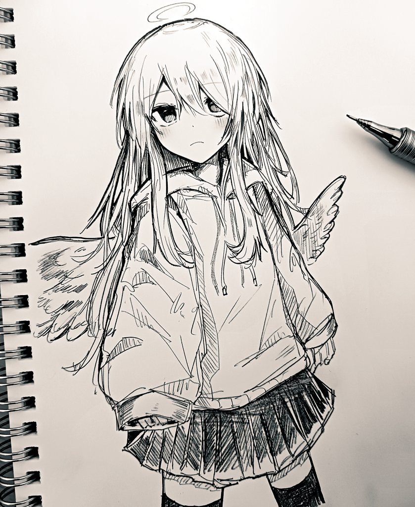 ミェミル描きました。 