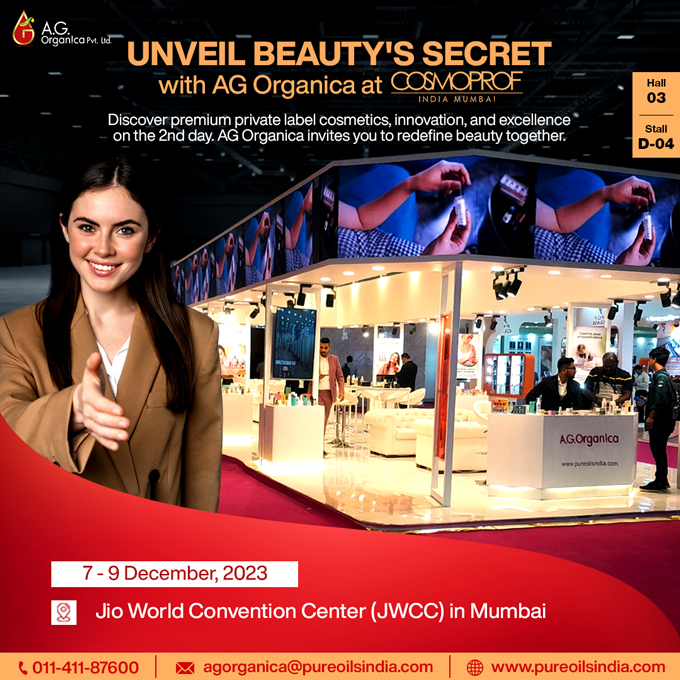 🏮⏩ Day 2 unfolds at Cosmoprof 2023 with AG Organica! Anticipation peaks for more eco-glamour and organic wonders.💥🍀

#AGOrganica #AGO #Cosmoprof2023 #Day2Thrills #EcoBeauty #OrganicWonders #CosmoprofHighlights #SustainableAllure #BeautyInnovation #GlamourUnveiled #Cosmetic