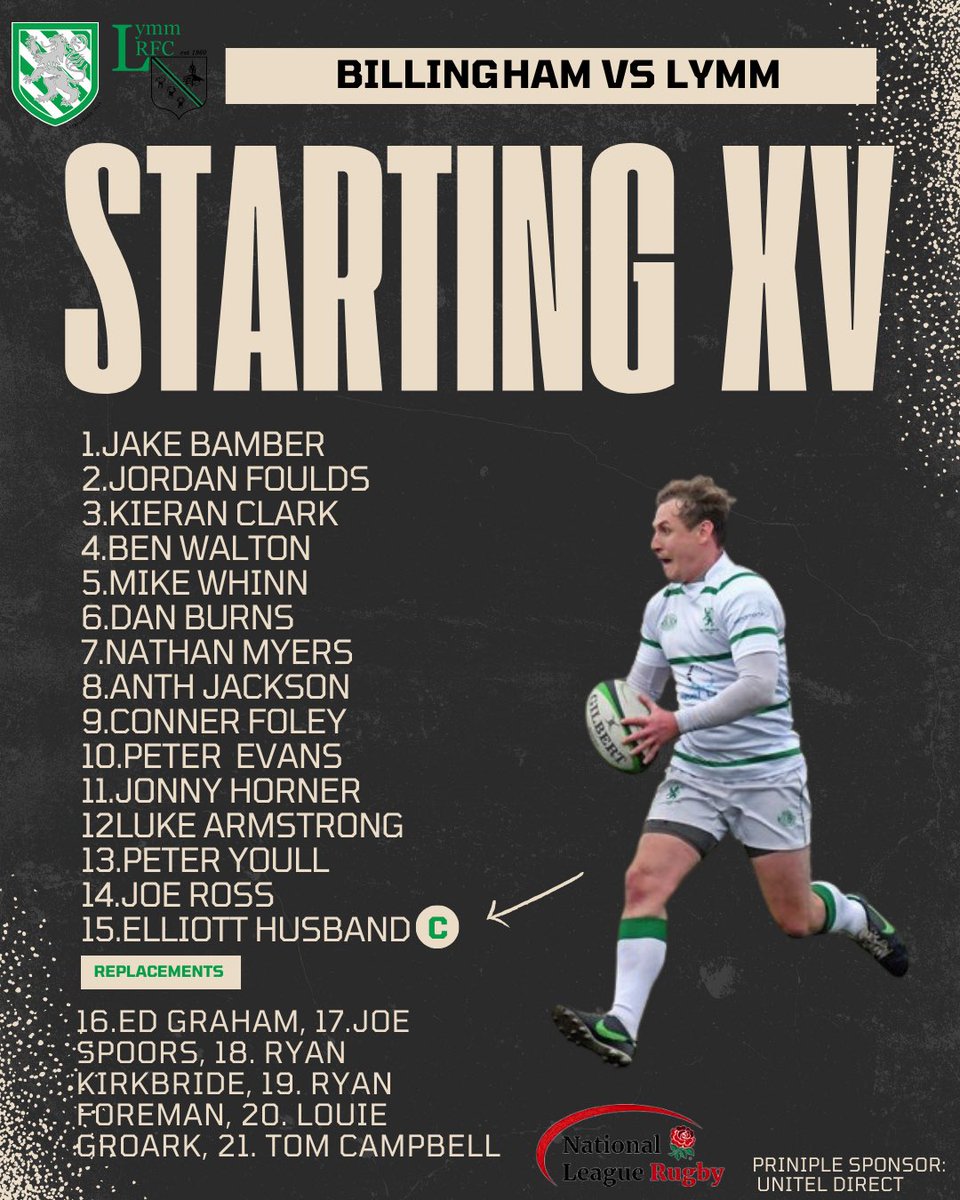 billinghamrufc's tweet image. 🚨 TEAM ANNOUNCEMENT

We welcome @LymmRugbyClub to Greenwood Road

Billingham 🆚 Lymm 
📅 09/12/23
⏰ 14:15
🏆 Nat 2 North 
📣 Come down and support

#OSIOS