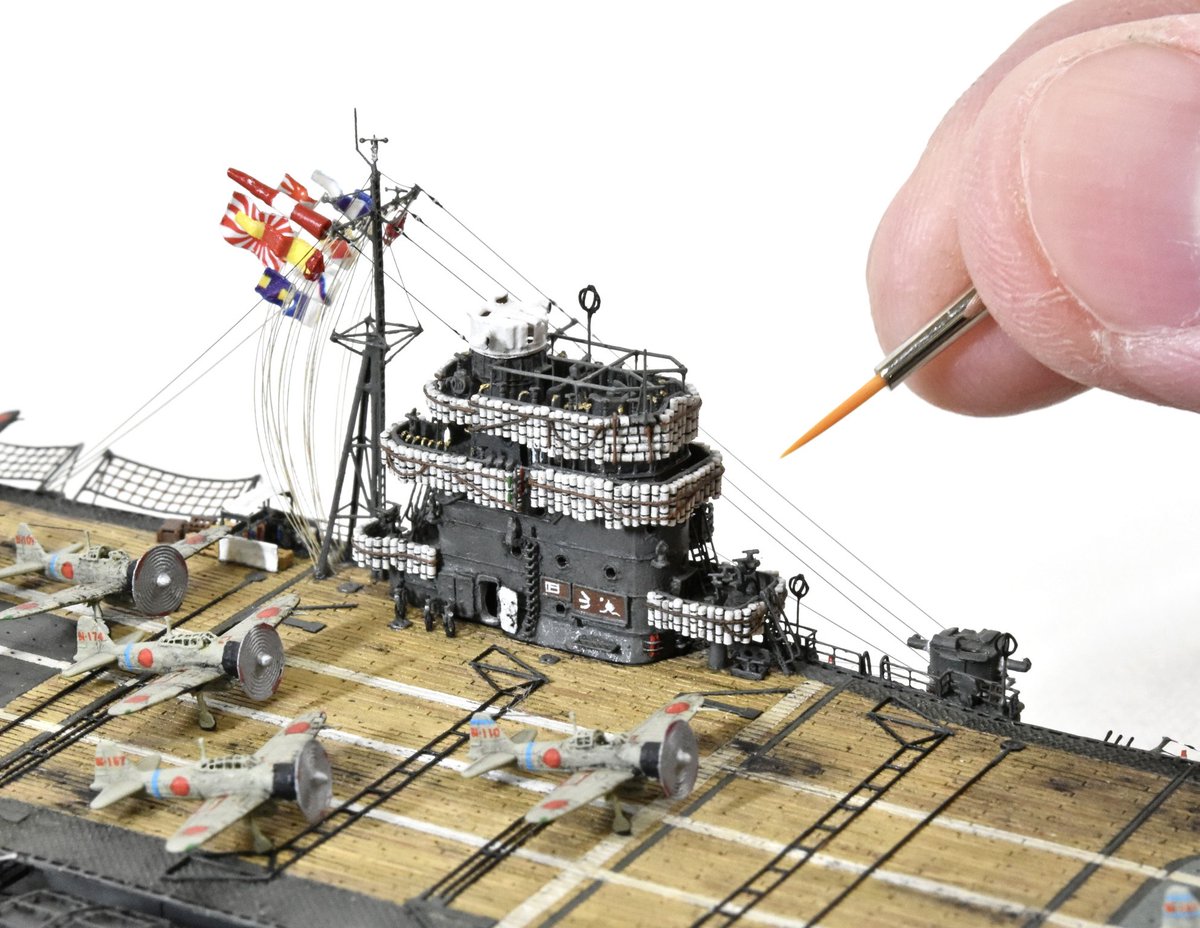 seisekimokei's tweet photo. たったの一艦で米機動部隊に戦いを挑んだ孤軍奮闘の航空母艦 【飛龍】(1/700)
完成しましたー！！！🎉😭
野外撮影もしてきました！

#飛龍 #艦船模型 https://t.co/LtJCdhxGYD