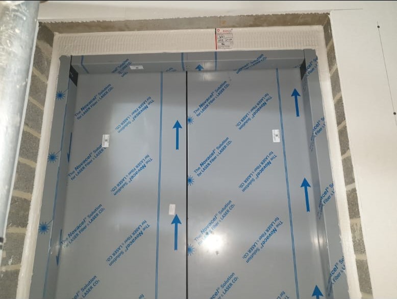 MGN_Fire's tweet photo. Our operatives at the Riverside Sunderland site for Sir Robert McAlpine are currently firestopping the services in buildings 3 and 4.  Have a look at the various examples of our batt and mastic seals.  Well done to the team - cracking job guys! https://t.co/mwlhL1MR1i