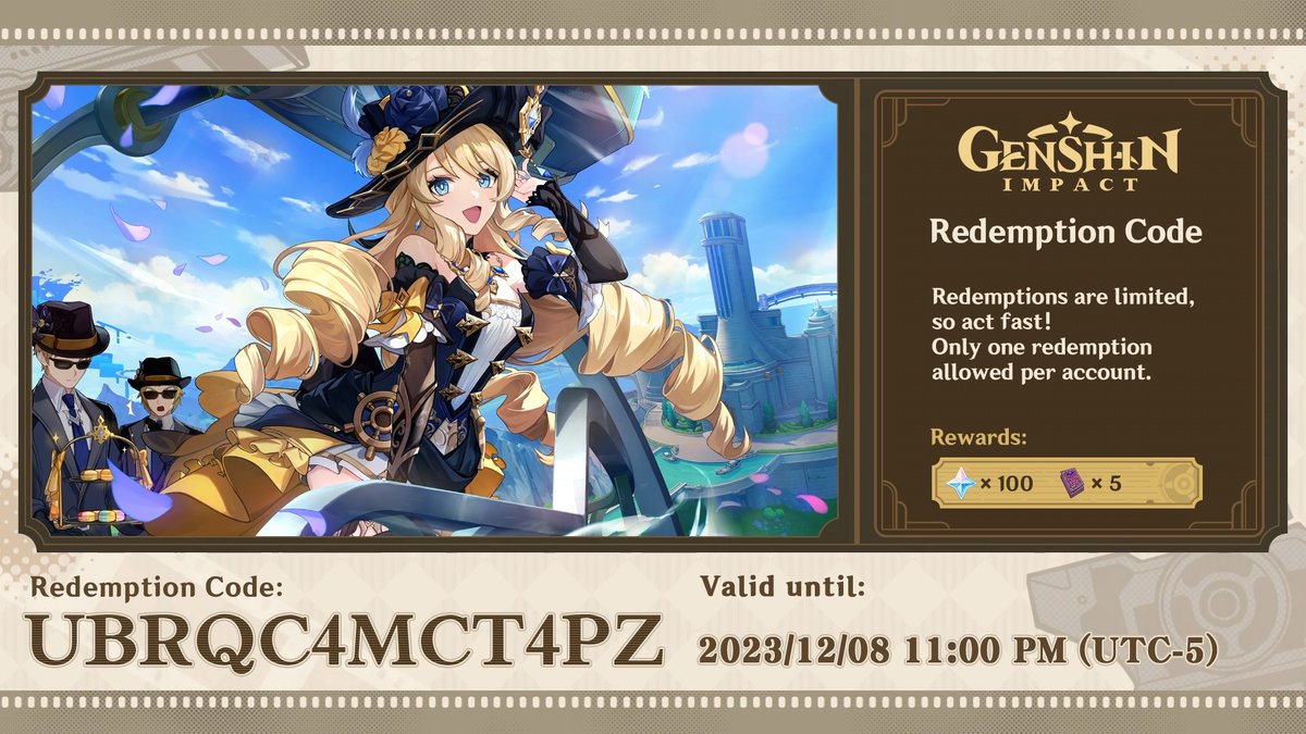 Genshin Impact redeem codes (December 2023) – How to redeem codes,  Primogems & Mora - Dexerto