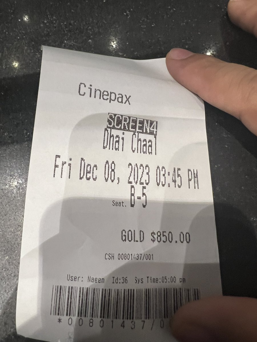 irfanashraf36's tweet image. Here is my Ticket of #DhaiChaalMovie . You all go cinema &amp;amp; enjoy movie .
