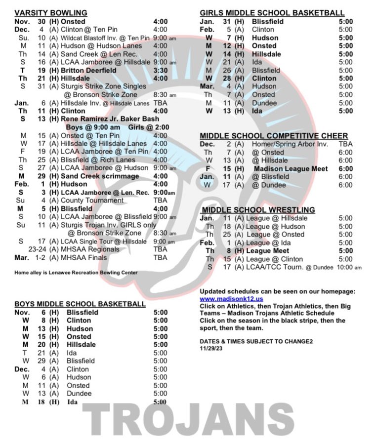 Madison Trojan Athletics tweet media