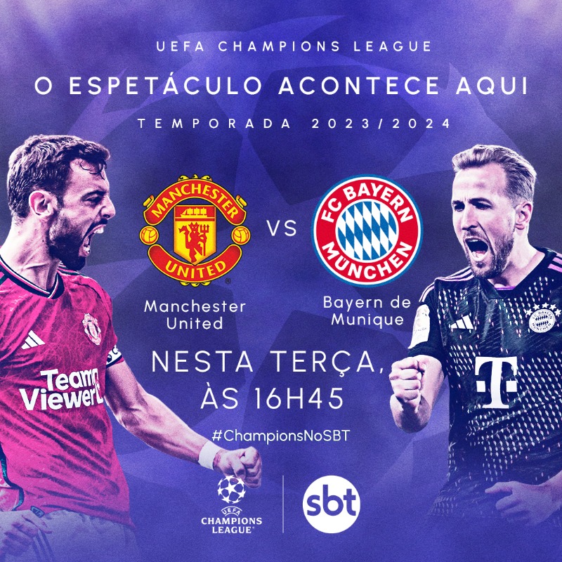 Qual jogo da Champions League vai passar no SBT hoje de graça?