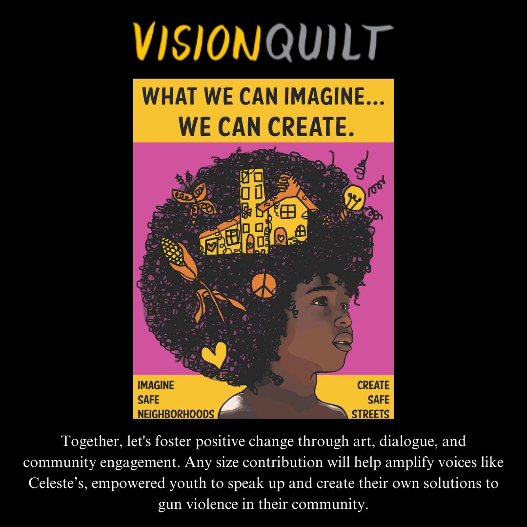 VisioningBV's tweet photo. To support amplifying voices like Celeste's, visit https://t.co/yaZGPc0bGo. Let's create change together! Every contribution, regardless of size, makes a meaningful difference.
#InspireChange #VisionQuilt #DonateToday #gunviolence #enough #stopgunviolence #endgunviolencetogether https://t.co/crnF0m3w7j