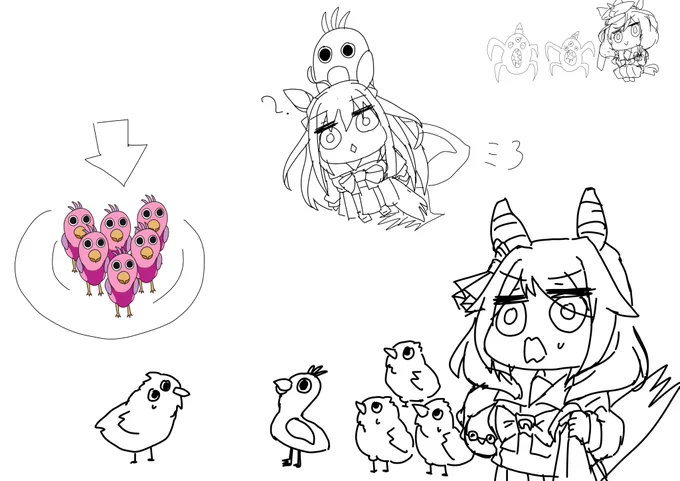 オピラバードに運ばれるネオユニヴァース落書き 