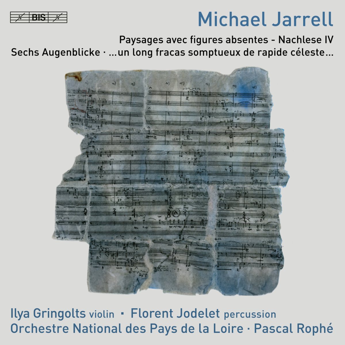 Today’s release sees the Orchestre National des Pays de la Loire & Pascal Rophé performing three of Michael Jarrell’s orchestral works, with the skill and musicality of soloists Ilya Gringolts (violin) and  Florent Jodelet (percussion). Listen here: bisrecords.lnk.to/2672