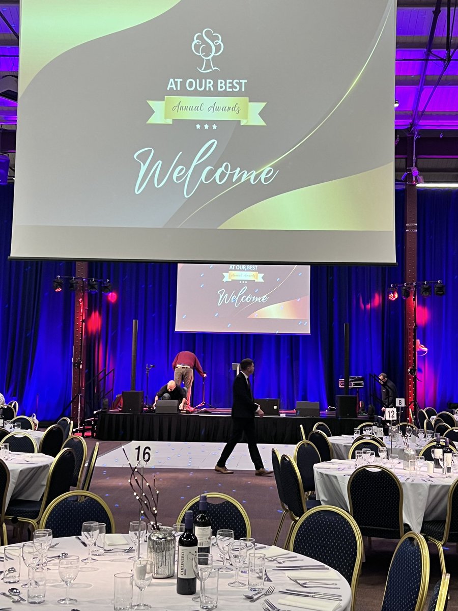 tigerbonham's tweet photo. @SwindonCouncil preparing to host the staff awards😬the success squad have done an amazing job. It’s going to be a fantastic night celebrating our incredible colleagues 👏👏👏👏👏👏 https://t.co/yVjRKETqxR