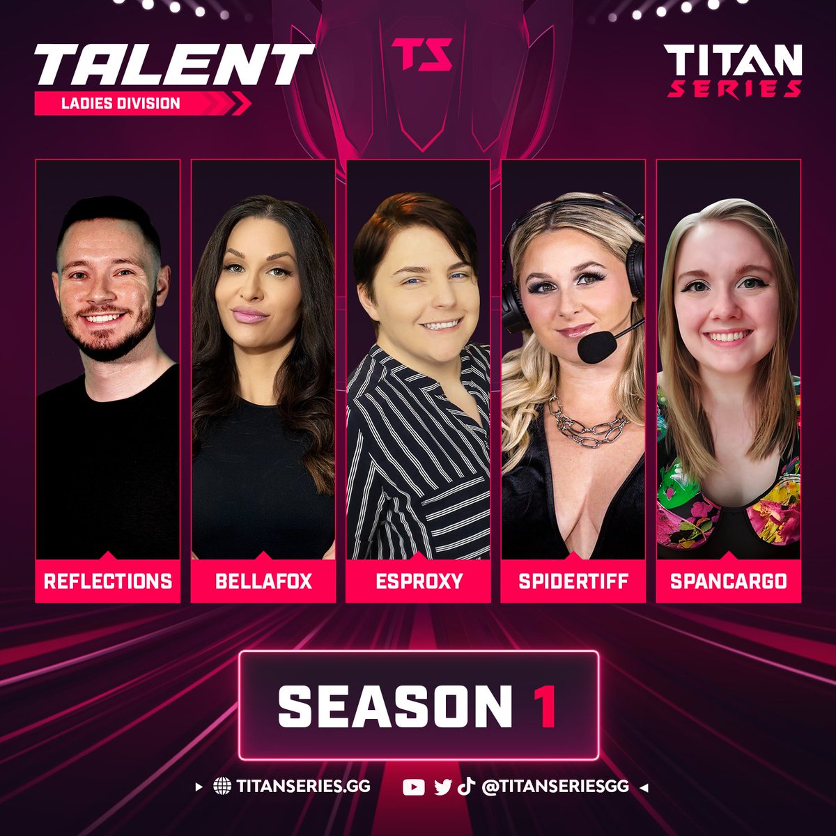 The finals of the <a href="/PUBGMOBILE/">PUBG MOBILE</a> Ladies Titan Series Season 1 are here and we’ve got the whole squad ready to deliver the action.   

💥 <a href="/Reflections/">Taylor Noble</a>
🔥  <a href="/BellaFoxGaming/">Bella Fox 🤌🏽</a>
💥 <a href="/EsProxyZA/">EsProxy</a>
🔥  <a href="/spidertiff/">TIFFANY</a>
💥 <a href="/SpanCargo/">Audrey | SpanCargo</a>

Join us live tomorrow at 4PM PT 

 #titanseriesgg #pubgmobile