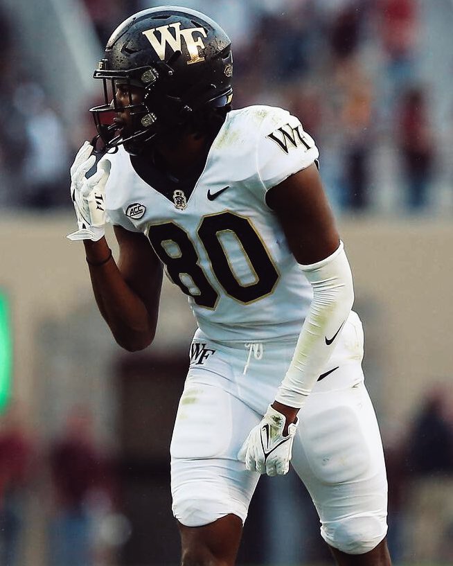 PFF_College's tweet photo. Wake Forest WR Jahmal Banks has entered the transfer portal, per @chris_hummer

Most targets (88) without a drop this season👀 https://t.co/eNhJPHSmM4